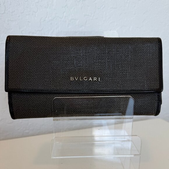 BVLGARI Handbags - Bvlgari Black Long Wallet